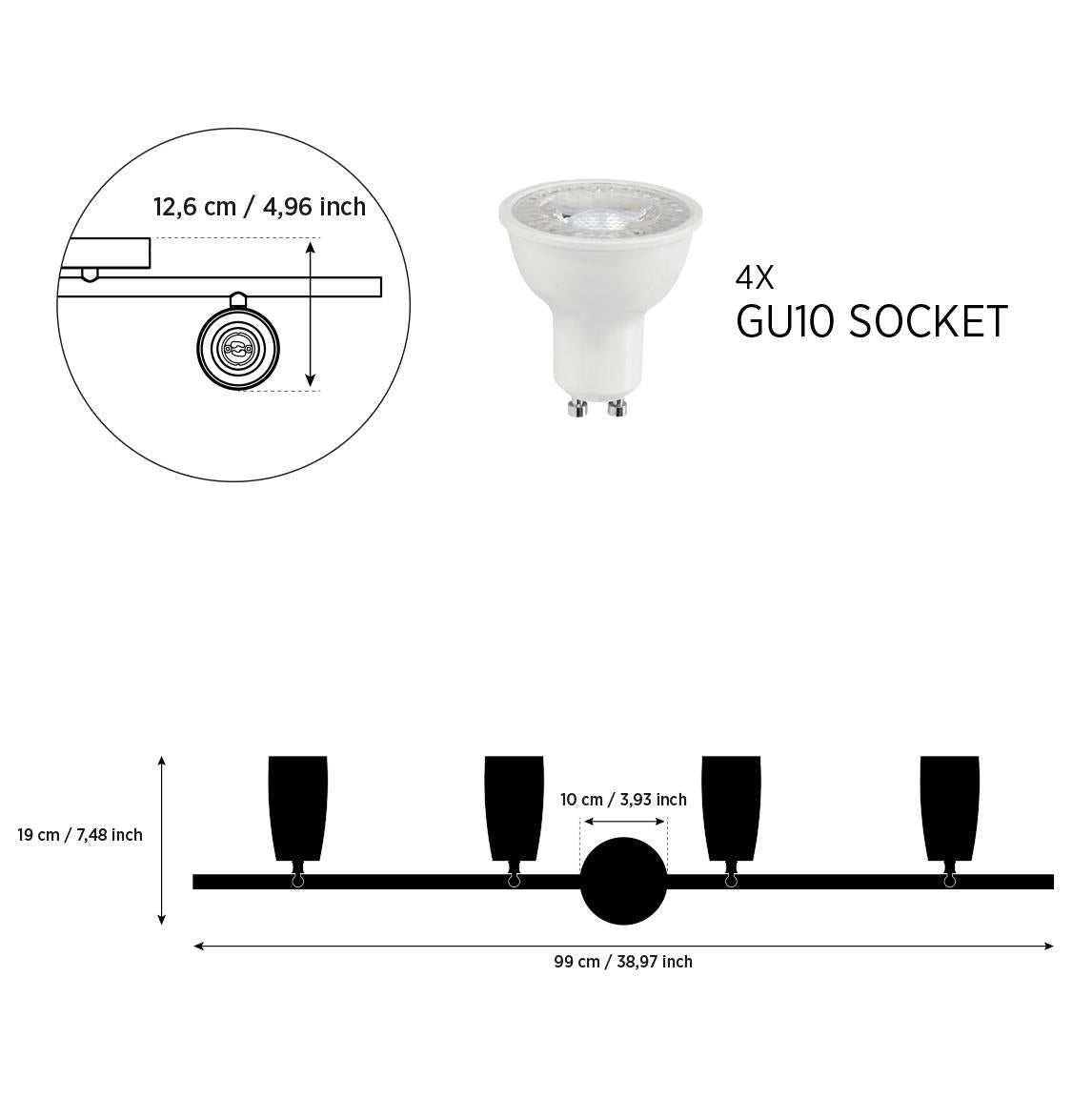 Angel Four Wood Black Wall Sconce - Heka Lighting & Trading Limited