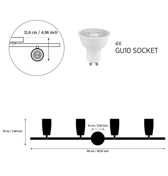 Angel Four Wood Black Wall Sconce