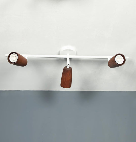 Angel Triple Wood White Wall Sconce