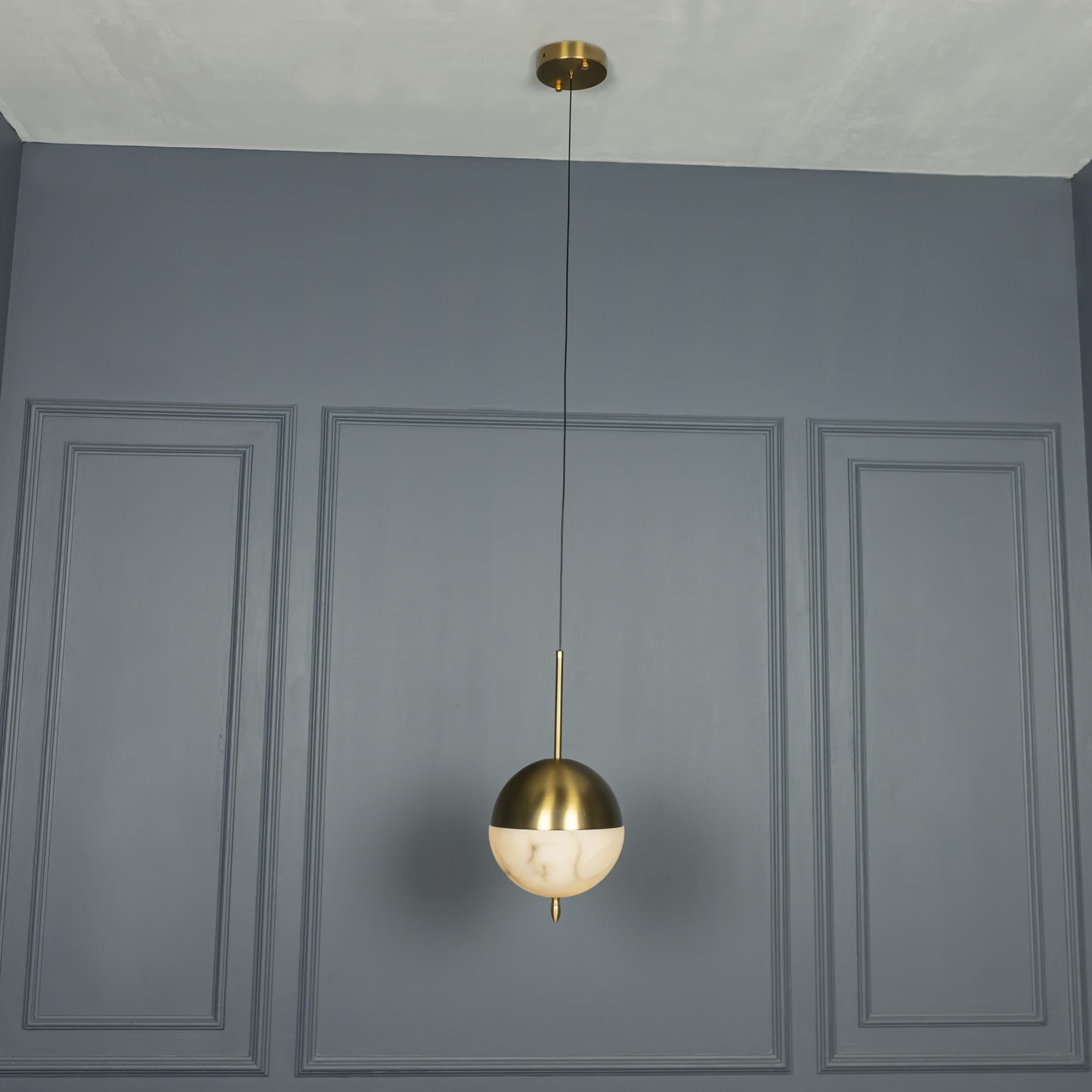 Apollon Antique Led Marble Pendant Light 21 Cm - Heka Lighting & Trading Limited