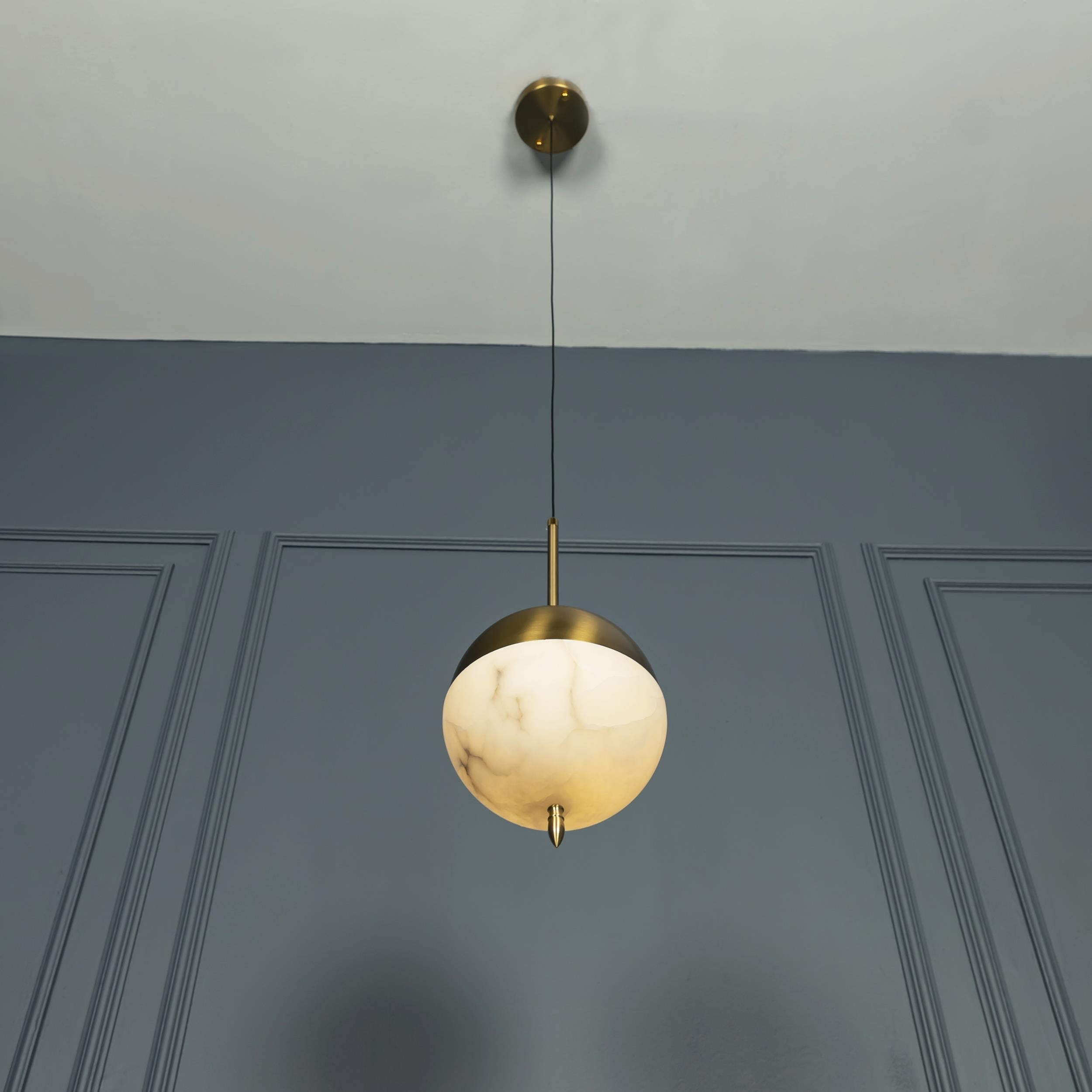 Apollon Antique Led Marble Pendant Light 21 Cm - Heka Lighting & Trading Limited