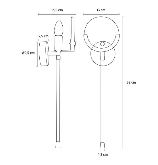 Ardýç Antique Big Wall Sconce | Modern Decorative Lighting For Homes & Hotels