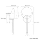 Ardýç Antique Small Wall Sconce | Modern Decorative Lighting For Homes & Hotels