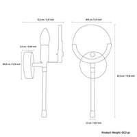 Ardýç Antique Small Wall Sconce | Modern Decorative Lighting For Homes & Hotels