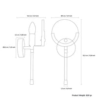 Ardıç Chrome Small Wall Sconce - Heka Lighting & Trading Limited