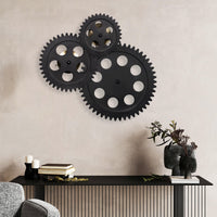 Çark Gear Led Black Wall Sconce 18 Cm - Heka Lighting & Trading Limited