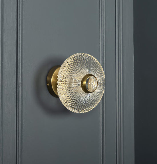 Aspar Tek Acrylic Transparent Antique Wall Sconce
