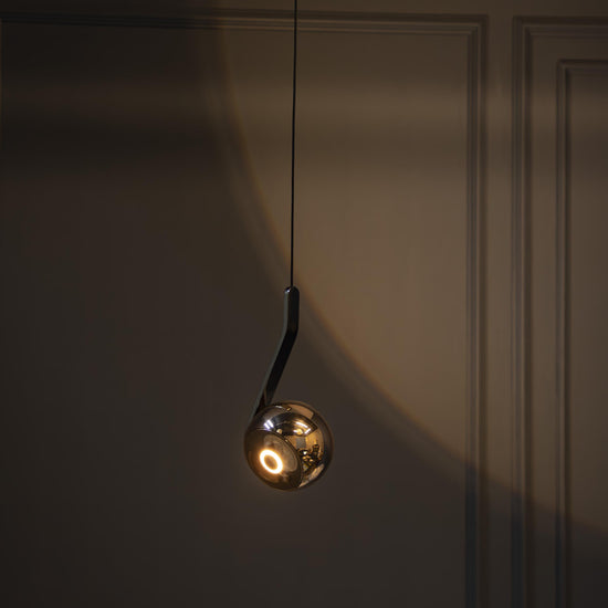 Barlas Single Gold Glass Led Pendant Light Chandelier