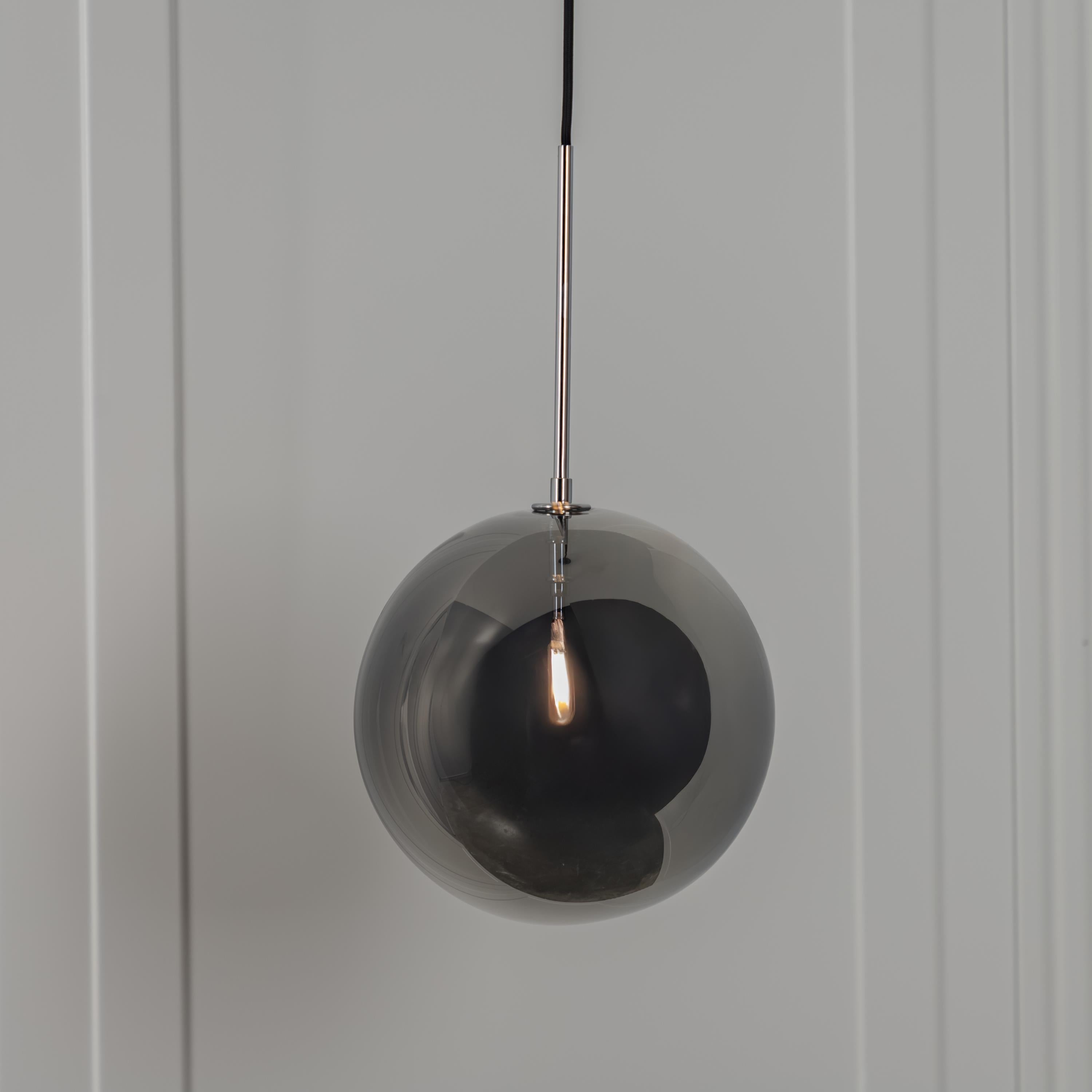 Batur Smoked Pendant Light 25 Cm