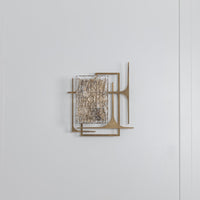 Belize Frosted Glass Resin Protected Dark Antique Wall Sconce - Heka Lighting & Trading Limited