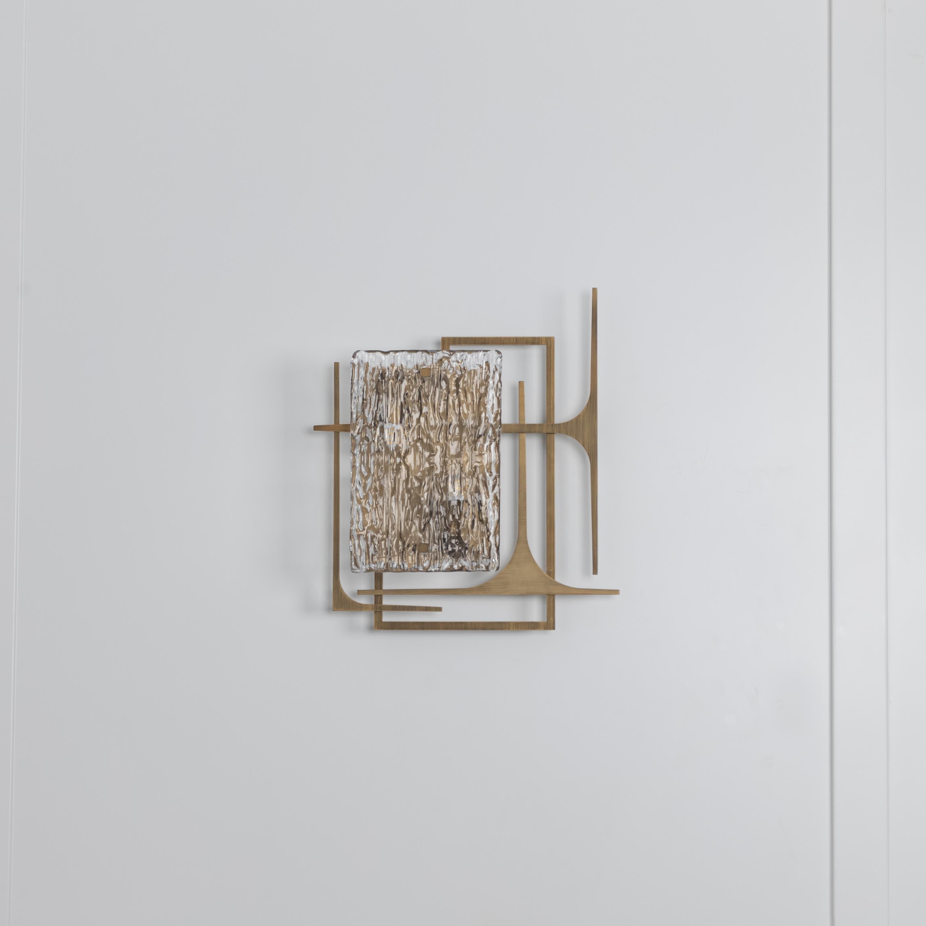 Belize Frosted Glass Resin Protected Dark Antique Wall Sconce - Heka Lighting & Trading Limited