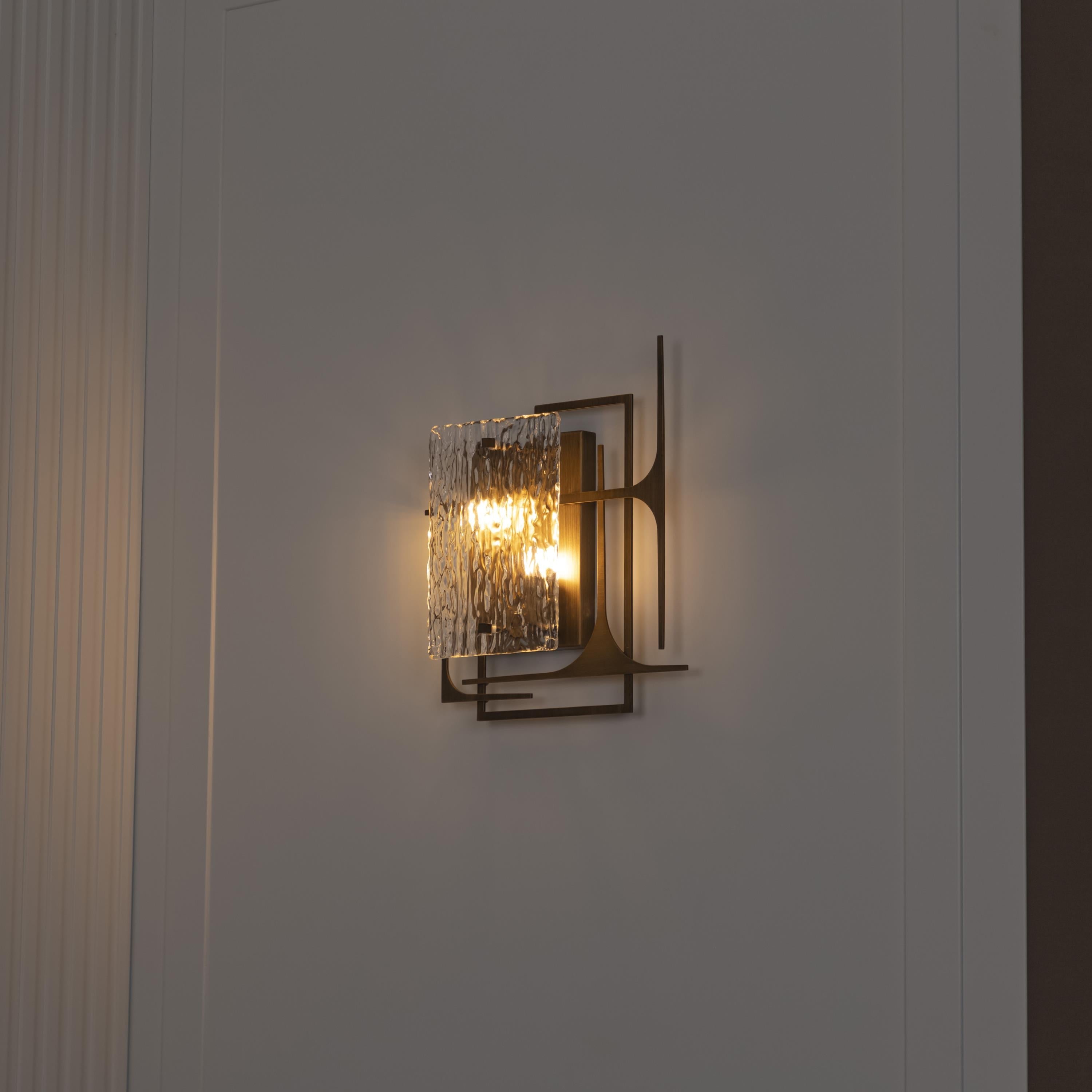 Belize Frosted Glass Resin Protected Dark Antique Wall Sconce - Heka Lighting & Trading Limited