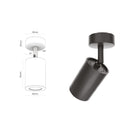 Bella Black Flat Spot 6X9 Cm - Heka Lighting & Trading Limited