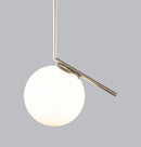 Berde Brass Matte Chrome Pendant Light 25 Cm