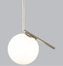 Berde Brass Matte Chrome Pendant Light 30 Cm