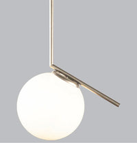 Berde Brass Matte Chrome Pendant Light 30 Cm