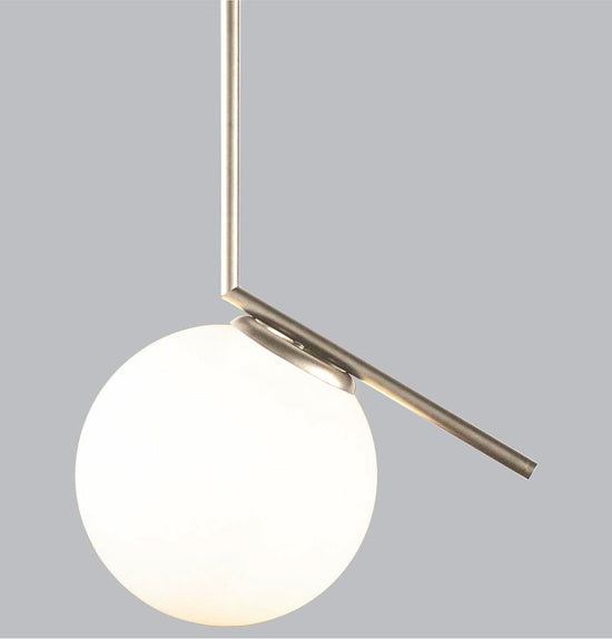 Berde Brass Matte Chrome Pendant Light 30 Cm