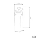 Berlin Platinum Stainless Transparent Glass Led Wall Sconce - Heka Lighting & Trading Limited