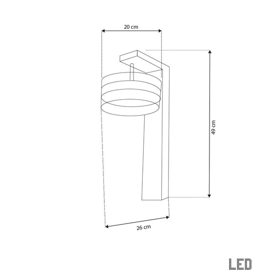 Berlin Platinum Stainless Transparent Glass Led Wall Sconce