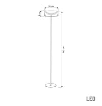 Berlin Platinum Stainless Transparent Glass Floor Lamp - Heka Lighting & Trading Limited