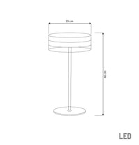 Berlin Platinum Stainless Transparent Glass Table Lamp - Heka Lighting & Trading Limited