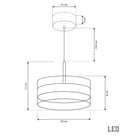 Berlin Platinum Stainless Transparent Glass Pendant Light Chandelier 20 Cm - Heka Lighting & Trading Limited