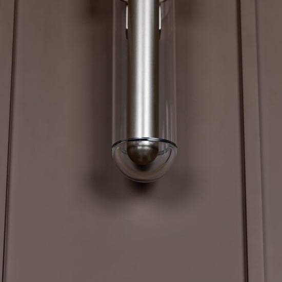 Bermuda Transparent Glass Beige Wall Sconce 60 Cm