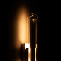 Bermuda Transparent Glass Beige Wall Sconce 60 Cm - Heka Lighting & Trading Limited