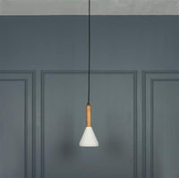 Bono Wenge White Wood Concrete Gu10 Pendant Light Chandelier - Heka Lighting & Trading Limited