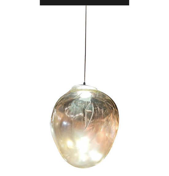 Broome Single Antique Honey Glass Led Pendant Light Chandelier 22 Cm