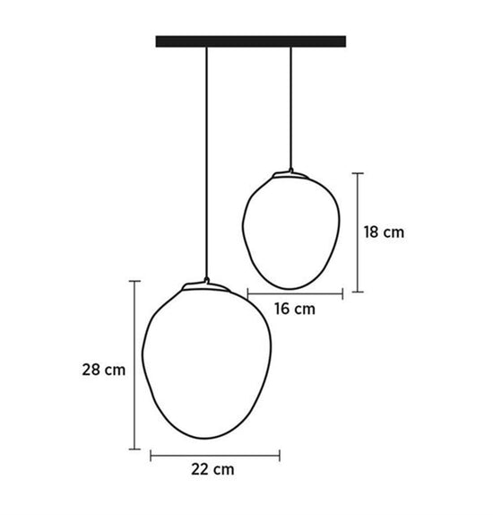 Broome Single Antique Honey Glass Led Pendant Light Chandelier 16 Cm