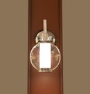 Bükreş Chrome Stainless Transparent Glass Led Wall Sconce - Heka Lighting & Trading Limited