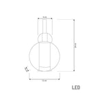 Bükreş Chrome Stainless Transparent Glass Led Wall Sconce - Heka Lighting & Trading Limited