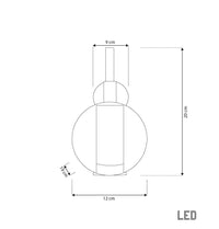 Bükreş Chrome Stainless Transparent Glass Led Wall Sconce - Heka Lighting & Trading Limited