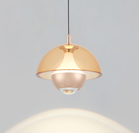 Bumin Honey Acrylic Gold Aluminum Led Pendant Light 18 Cm