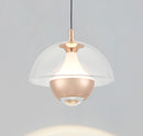 Bumin Transparent Acrylic Gold Aluminum Led Pendant Light 23 Cm - Heka Lighting & Trading Limited