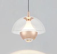 Bumin Transparent Acrylic Gold Aluminum Led Pendant Light 23 Cm - Heka Lighting & Trading Limited