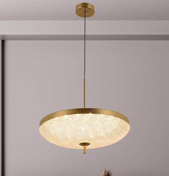Burkina Antique Transparent Glass Led Pendant Light Chandelier 40 Cm