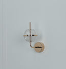 Carina Globe Transparent Acrylic Gold Led Wall Sconce 14 Cm - Heka Lighting & Trading Limited