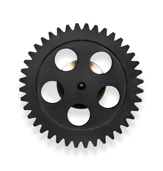 Çark Gear Led Black Wall Sconce 24 Cm