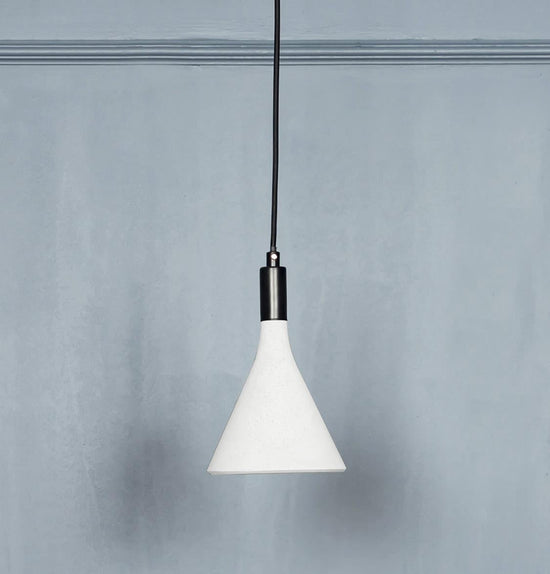 Cone Concrete White Pendant Light Chandelier