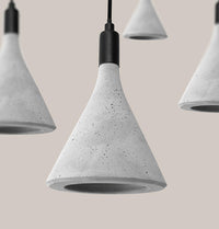 Cone Concrete Gray Pendant Light Chandelier - Heka Lighting & Trading Limited