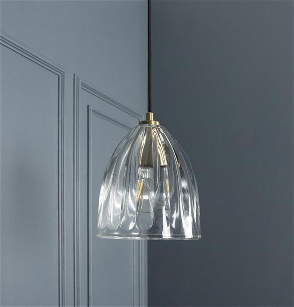 Dakar Antique Transparent Glass Pendant Light Chandelier 20 Cm | Modern Decorative Lighting For Homes & Hotels