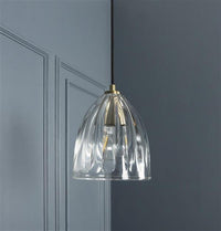 Dakar Antique Transparent Glass Pendant Light Chandelier 20 Cm | Modern Decorative Lighting For Homes & Hotels