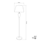 Debre Dark Antique Green Porcelain Floor Lamp - Heka Lighting & Trading Limited
