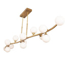 Demet 13-Piece Antique Glass Decorative Dining Tabletop Chandelier - Heka Lighting & Trading Limited