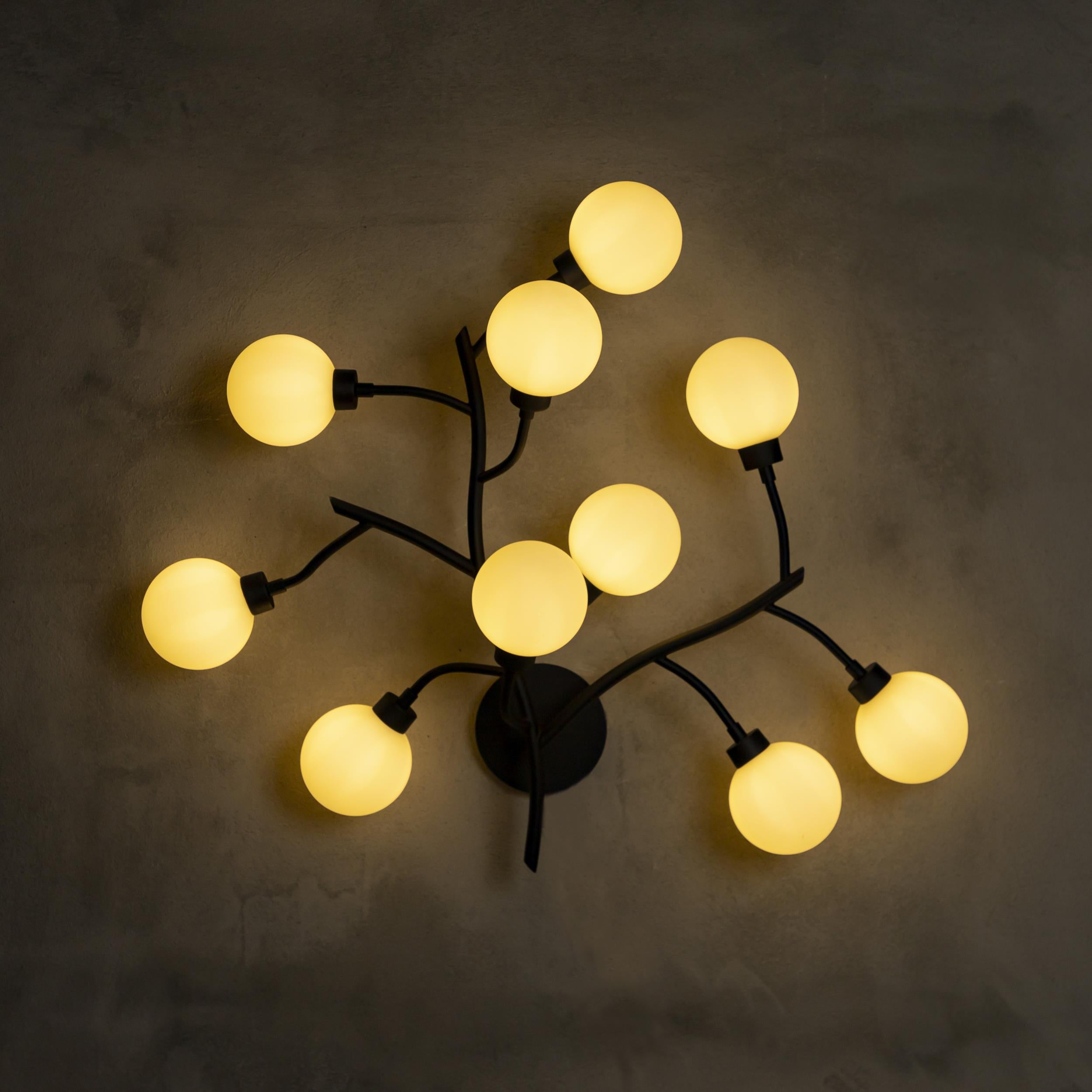 Demet Black Wall Sconce 10'S - Heka Lighting & Trading Limited