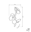 Doha Triple Gold Wall Sconce - Heka Lighting & Trading Limited
