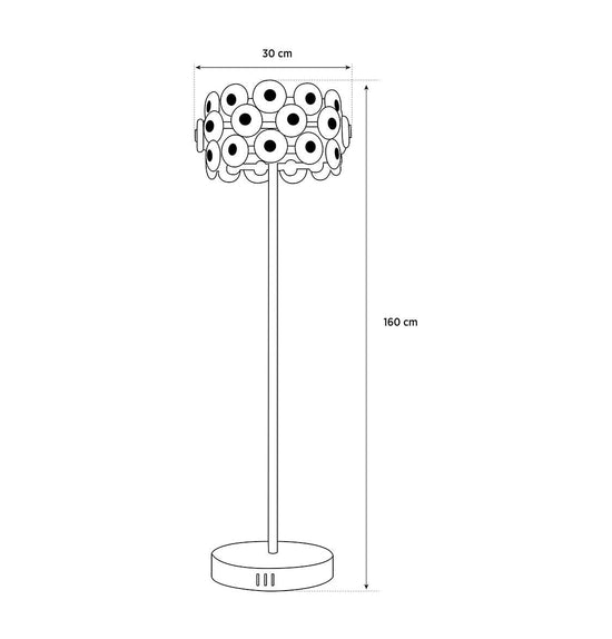 Efes Marble Antique Floor Lamp