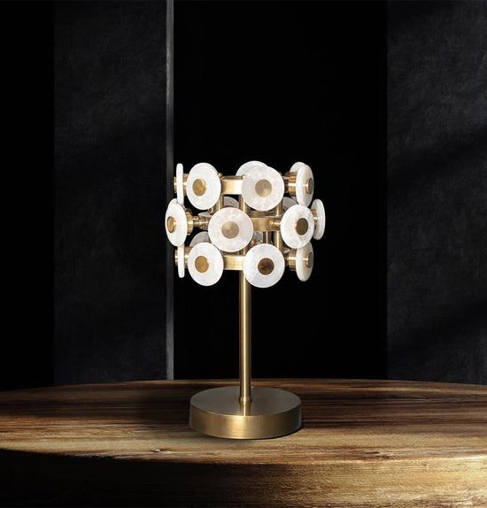Efes Marble Antique Table Lamp